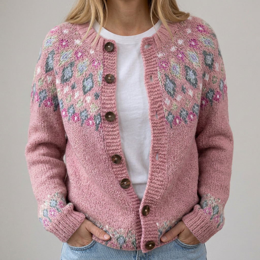 Mia | Cardigan autunnale floreale