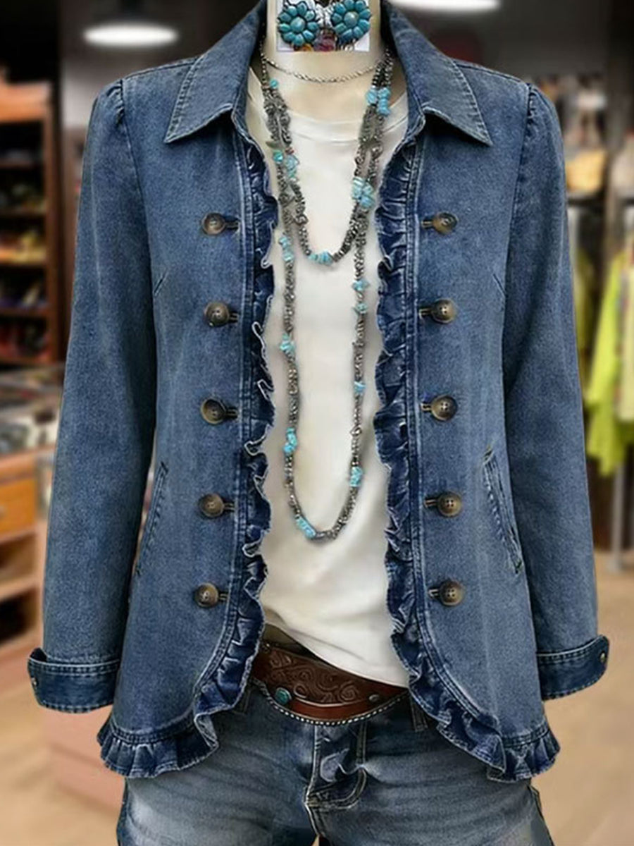Ottilie | Jacke mit Rüschen