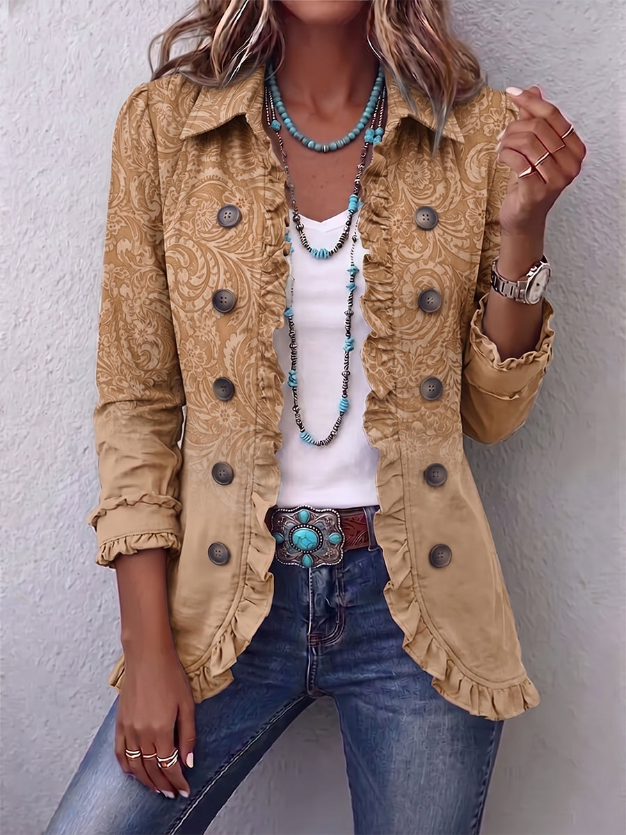 Merle | Jacke mit Westernmuster und Rüschen