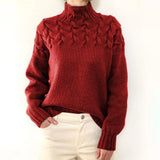 Elena | Pullover mit hohem Kragen