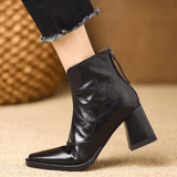 Klaudia - Luxuriöse Stiefeletten mit mittelhohem Absatz