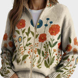 Wrenna - Wildblumenwiese Zip-Cardigan