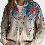 Zillah - Floral Pfauenfeder Farbverlauf Druck